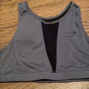 Mesh deep v sports bra